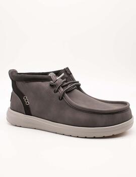 Botín Hey Dude HD42051-00K Wally Mid Grey de Hombre