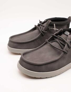 Botín Hey Dude HD42051-00K Wally Mid Grey de Hombre