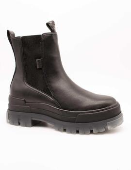 Bota Buffalo Aspha Chelsea Mid Black de Mujer