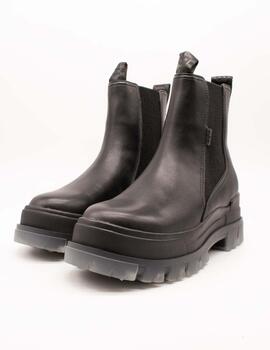 Bota Buffalo Aspha Chelsea Mid Black de Mujer