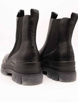 Bota Buffalo Aspha Chelsea Mid Black de Mujer