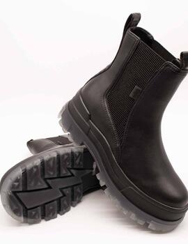 Bota Buffalo Aspha Chelsea Mid Black de Mujer