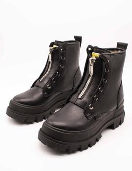 Bota Buffalo Aspha Zip Black de Mujer