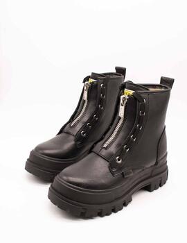 Bota Buffalo Aspha Zip Black de Mujer