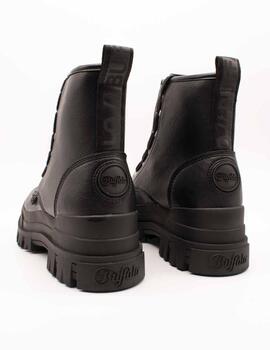 Bota Buffalo Aspha Zip Black de Mujer