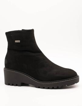 Botín Viguera 8284 Licra Suede Negro de Mujer