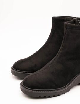 Botín Viguera 8284 Licra Suede Negro de Mujer