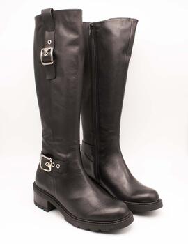 Bota Wonders D-1407 Bulut Negro de Mujer