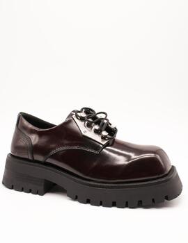 Zapato Bronx 66535 Qui-nn Black - Bordeaux de Mujer