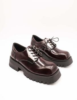 Zapato Bronx 66535 Qui-nn Black - Bordeaux de Mujer