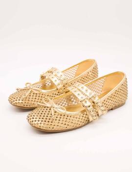 Bailarina Guess FLJKNN FAB02 Kayann Gold de Mujer