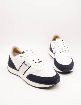 Deportivo Pepe Jeans PMS60038-800 Buster White de Hombre