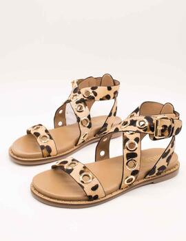 Sandalia Carmela 162389-03 Animal Print de Mujer