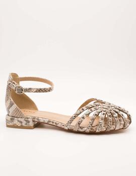 Sandalia Alma en Pena V250400 Snake Vison de Mujer