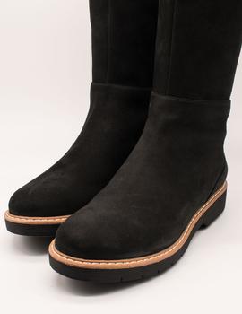 Bota Clarks WitcombeskyGTX black nubuck de mujer