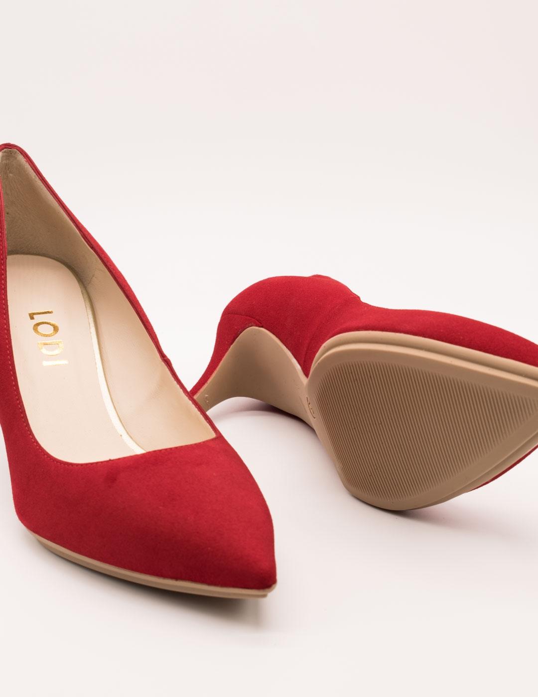 ZAPATO LODI ENRICA-GO ANTE ROJO DE MUJER