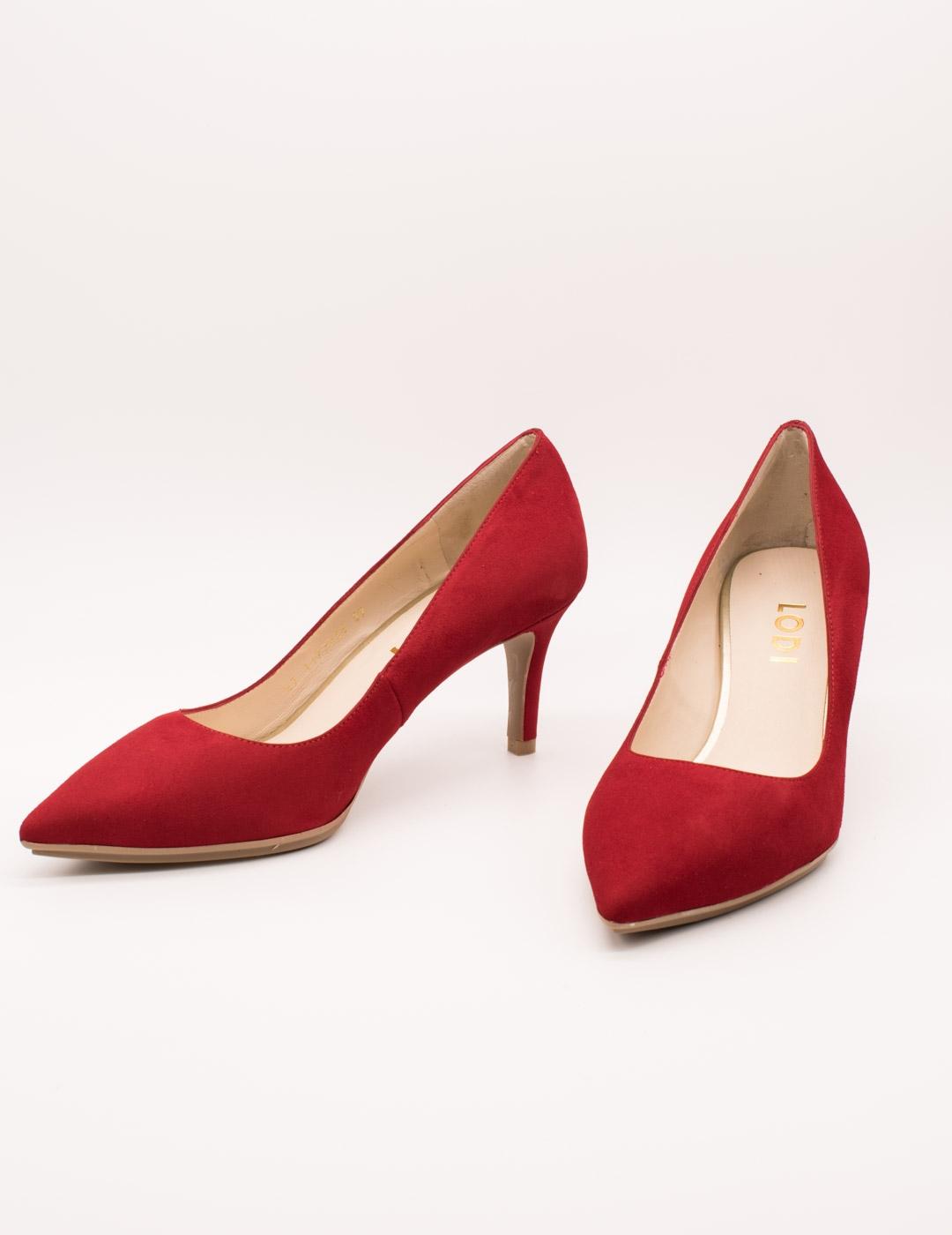 ZAPATO LODI ENRICA-GO ANTE ROJO DE MUJER