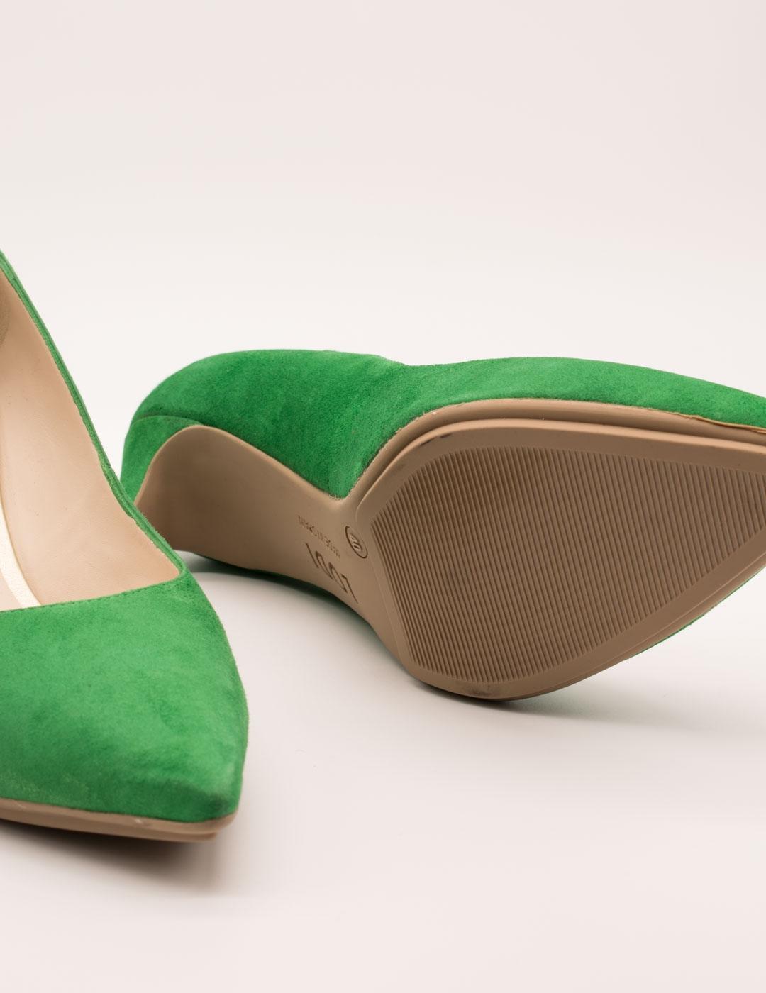 ZAPATO LODI ENRICA-GO ANTE VERDE DE MUJER.
