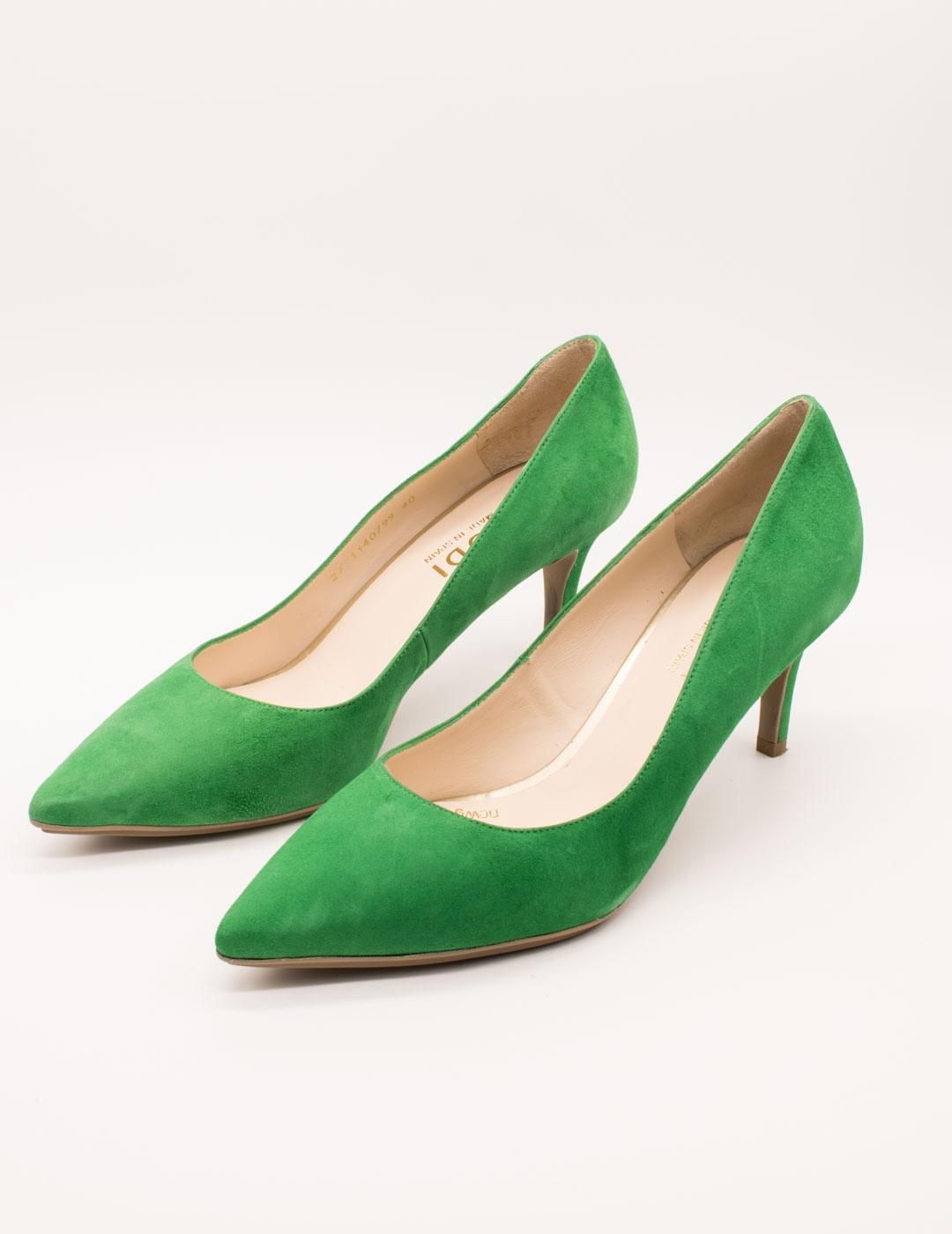 ZAPATO LODI ENRICA-GO ANTE VERDE DE MUJER.