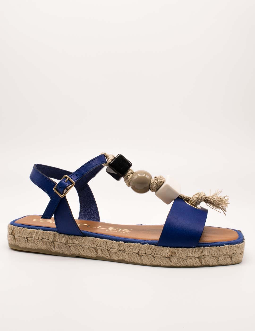 Sandalia Casteller 18-21-868 Vaqueta Electric Azul de Mujer