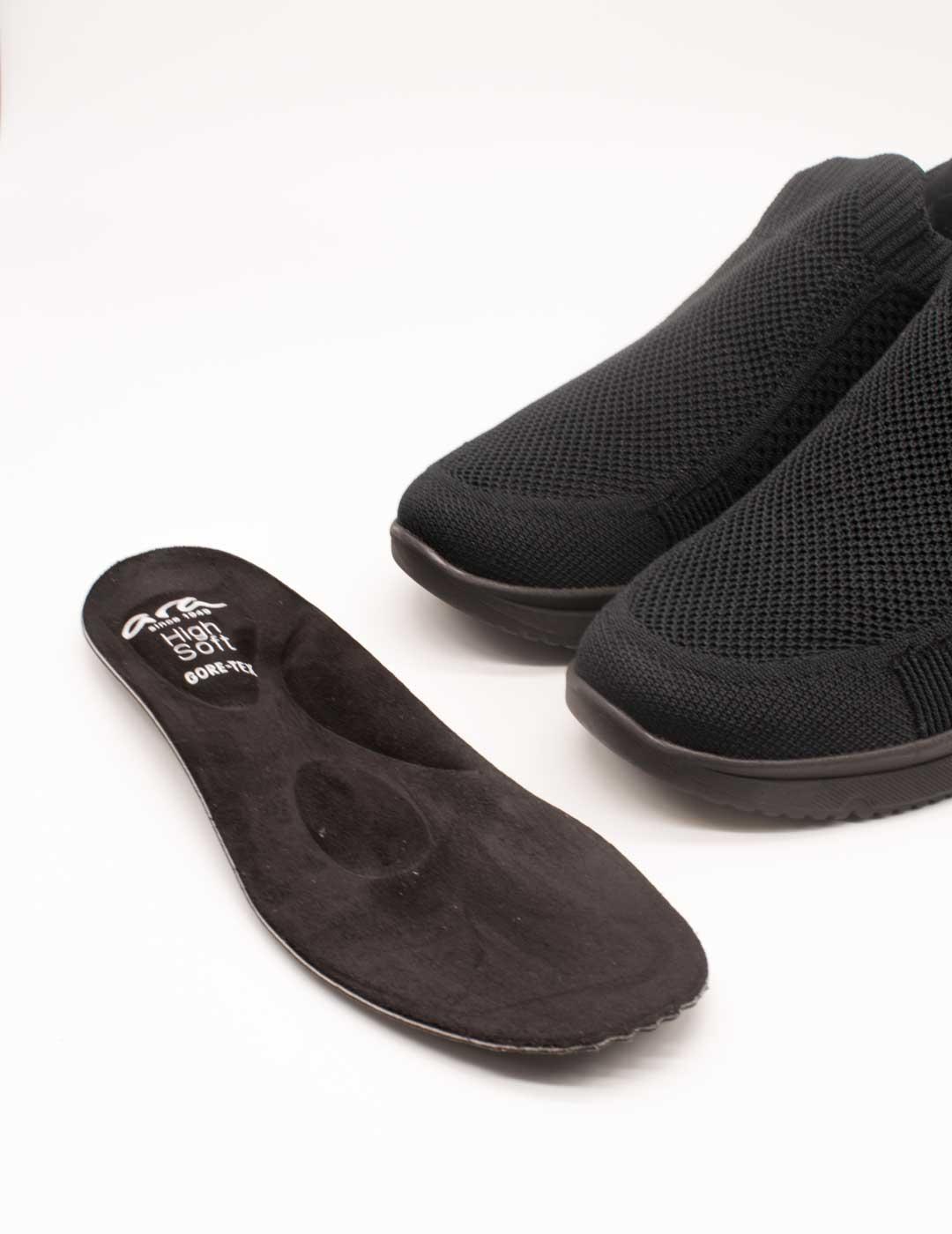 Deportivo Ara 12-38404-04 Wovenstretch Schwarz de Mujer