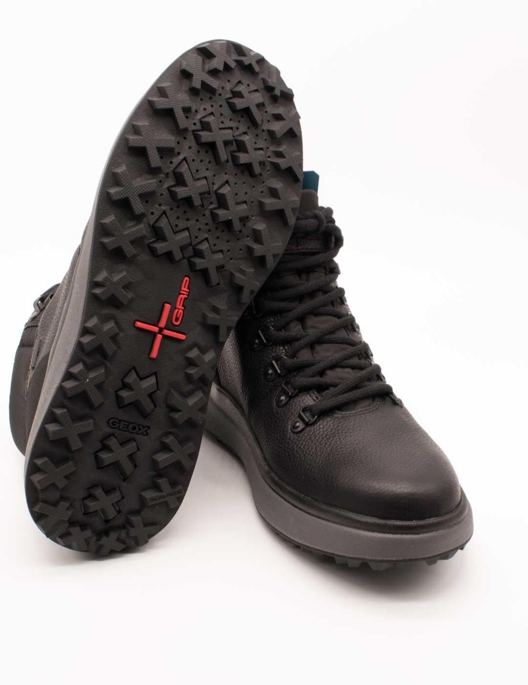 Botín Geox U36FZA 00047 C9999 Granito Black de Hombre