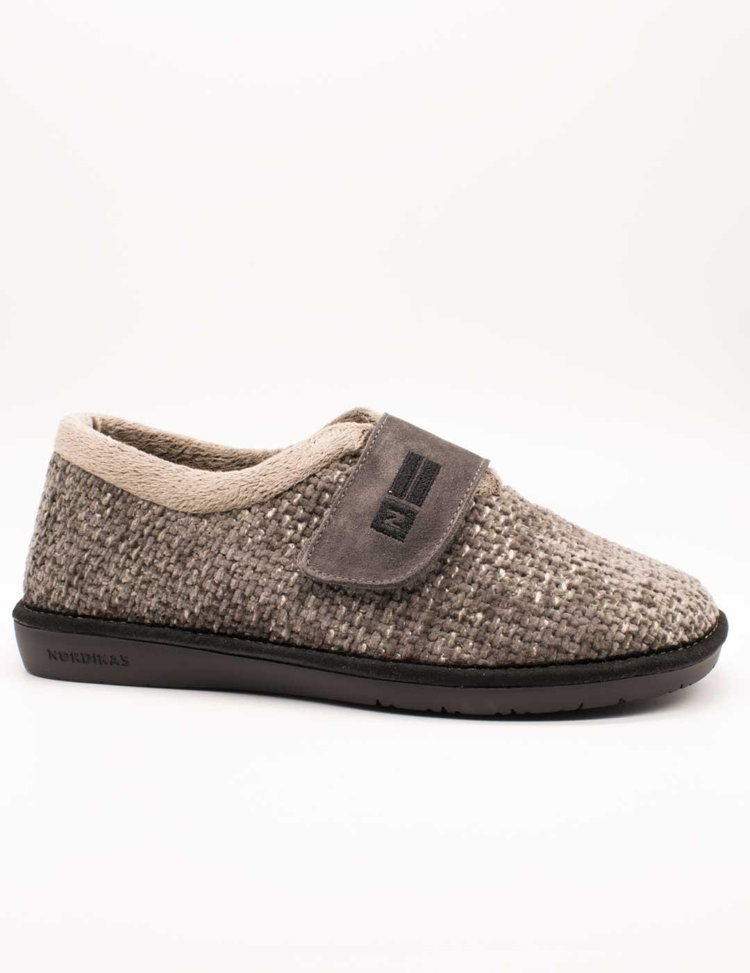 Zapatilla Nordikas 7519 Siberia Gris de Hombre