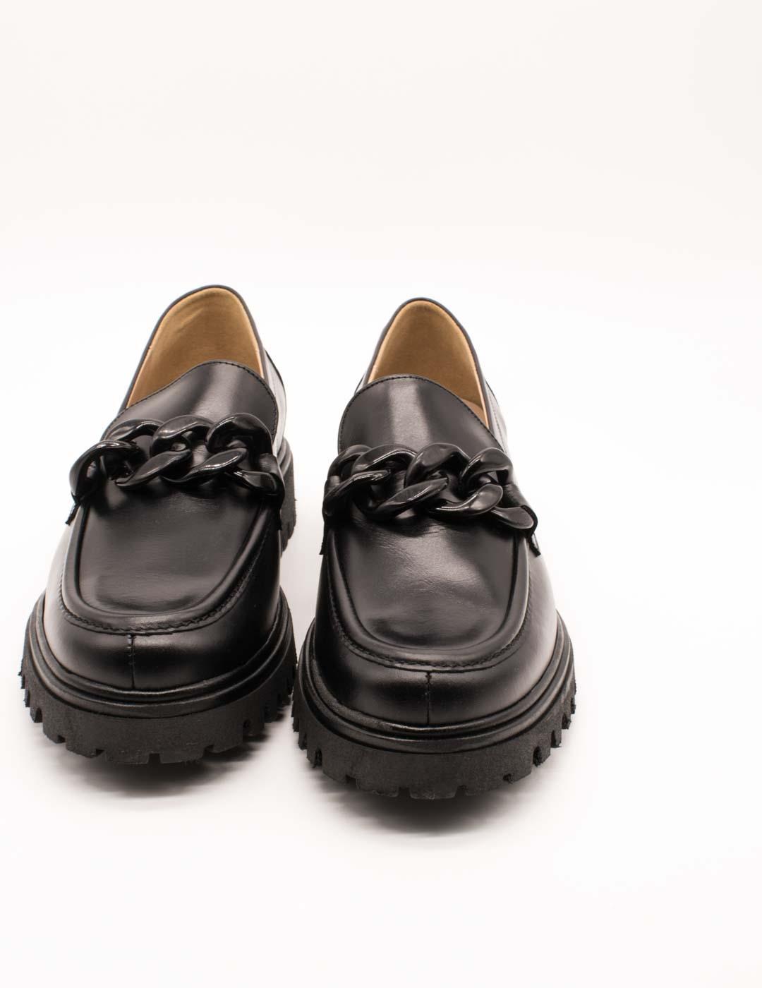 Zapato Pie Santo 235630 Vitelo Negro de Mujer