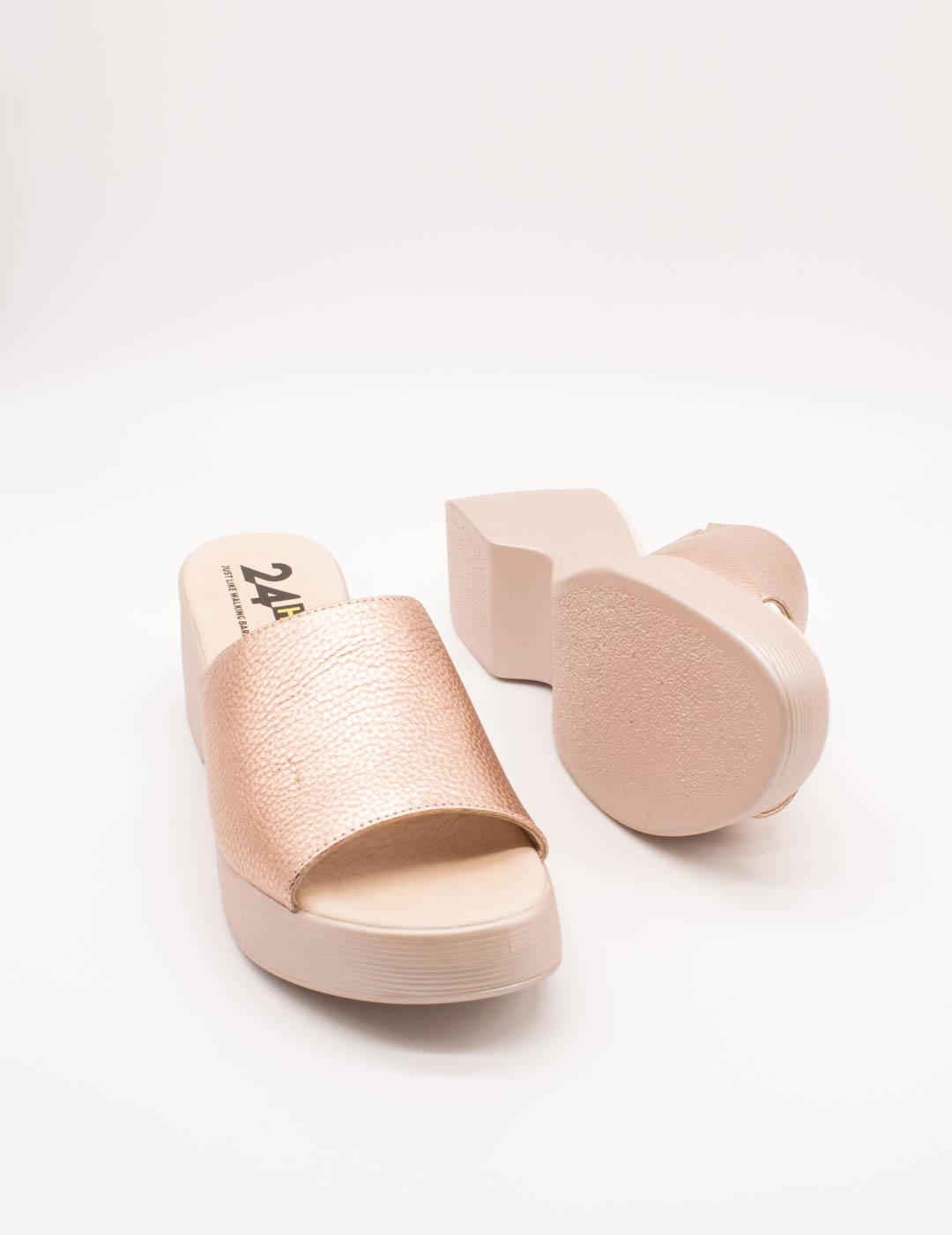 Sandalia 24HRS 26020 Adriam Rose de Mujer