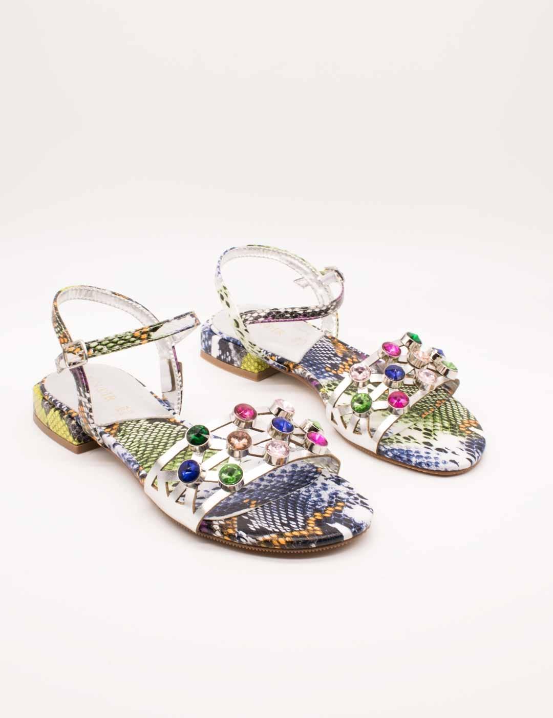 Sandalia Cafenoir C1GE9012 Argento de Mujer