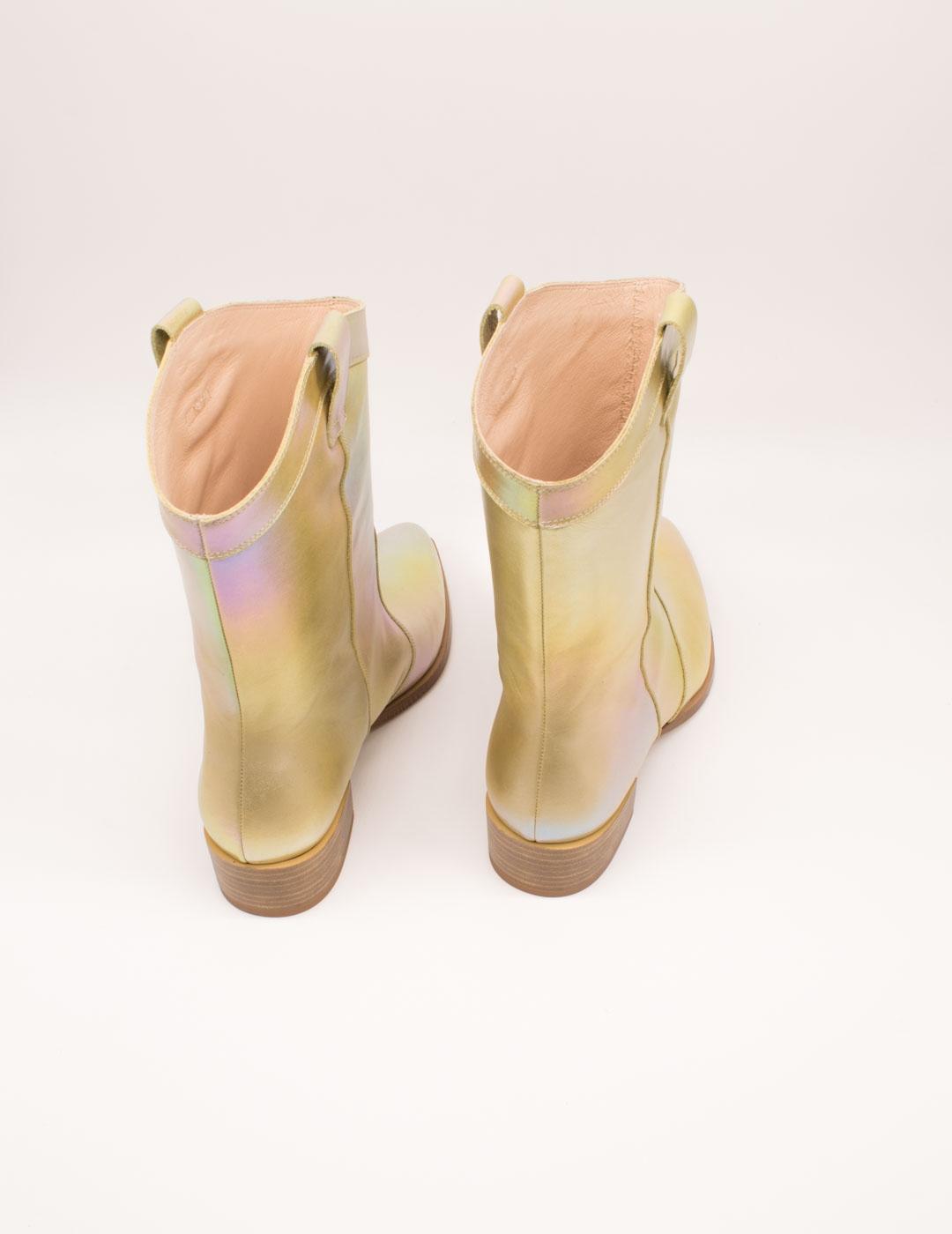 Botín Dansi 6681 Tornasol Platino de Mujer