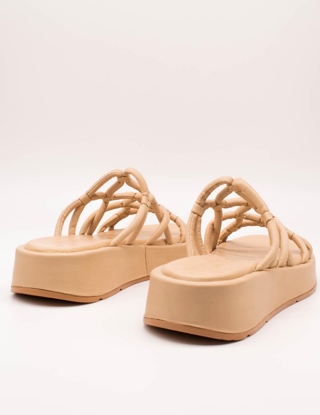 Sandalia Wonders AT-3401 Sheep Natural de Mujer