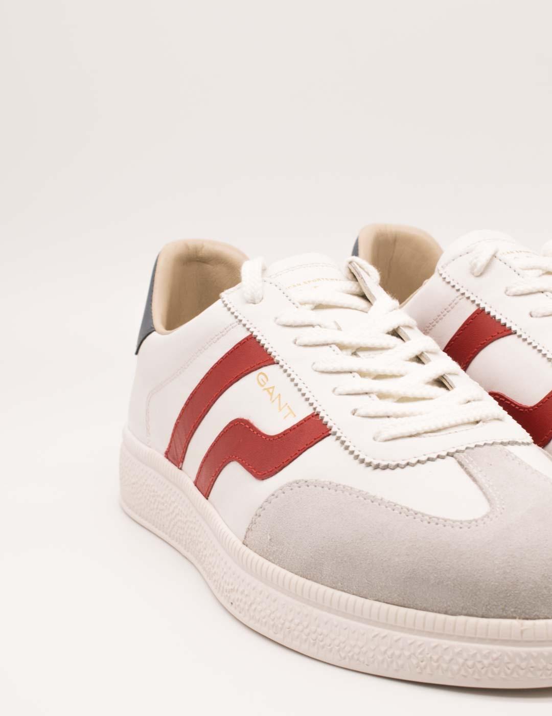 Deportivo Gant 28631482 G-238 Cuzmo White-Red de Hombre