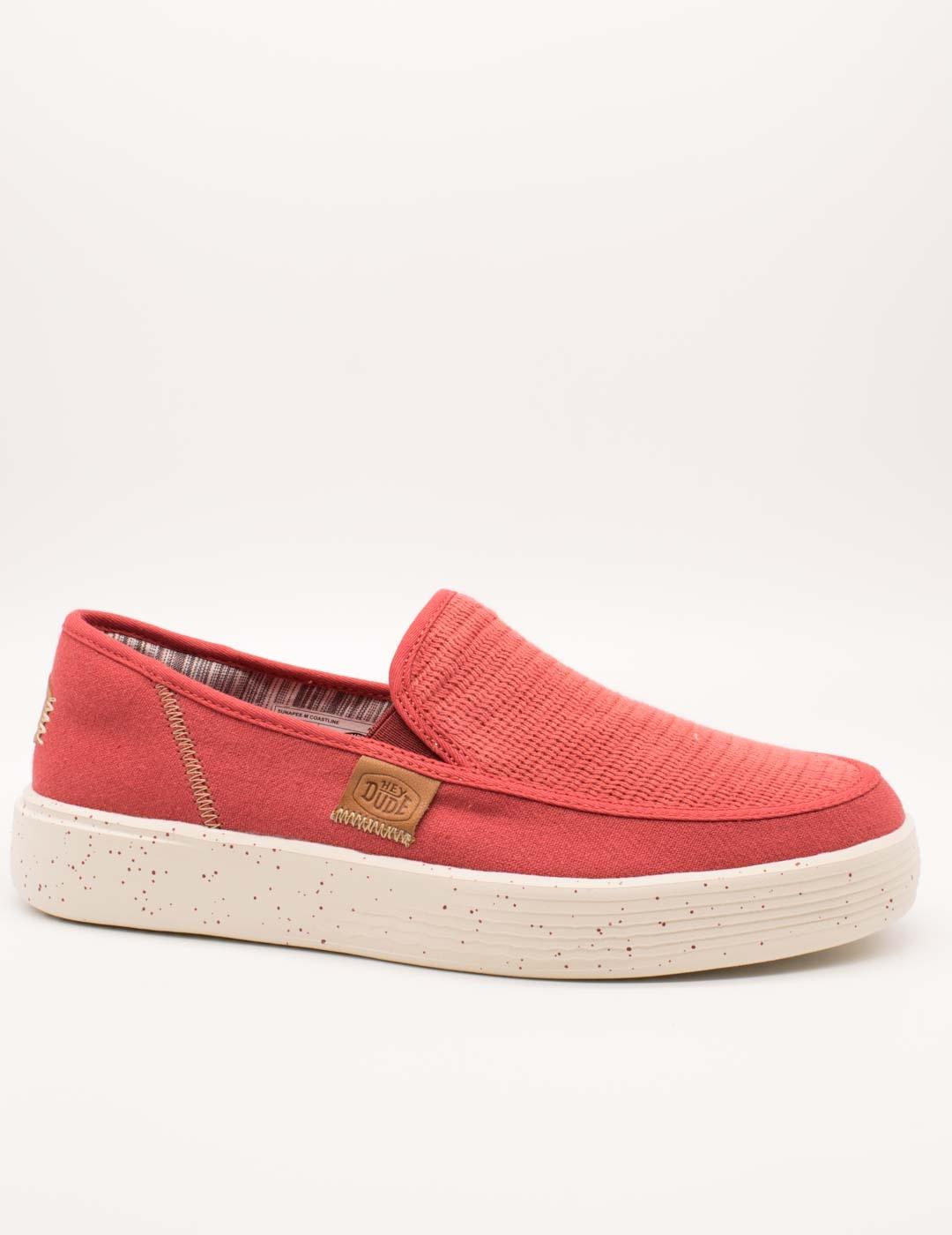 Zapato Hey Dude Sunapee Coastline Aztec Red de Hombre