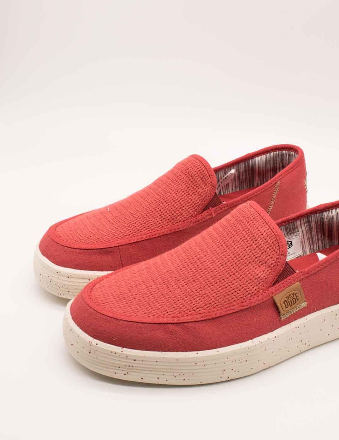 Zapato Hey Dude Sunapee Coastline Aztec Red de Hombre