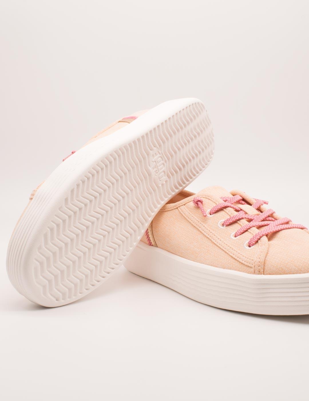 Zapato Hey Dude Cody Heathered Knit Mesh Pink de Mujer