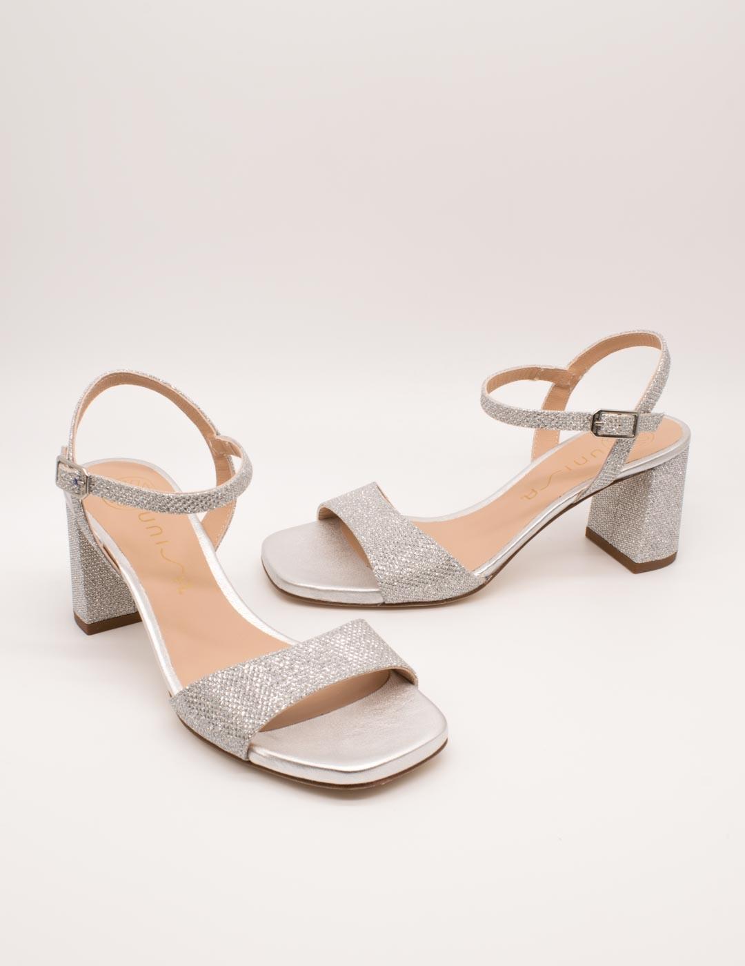 Sandalia Unisa Moraty Silver de Mujer