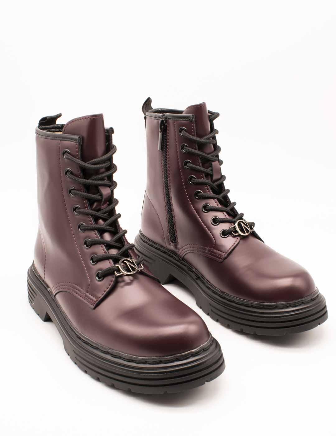 Botín Cafenoir C1FA9030 Bordeaux de Mujer.