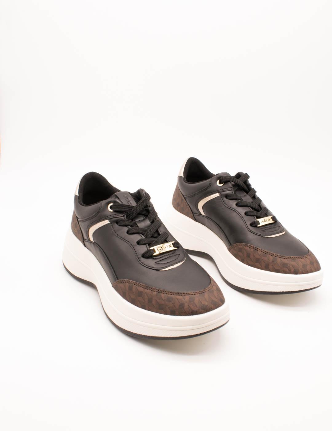 Deportivo Geox D46WTD 08504 C9229 Spherica Black de Mujer