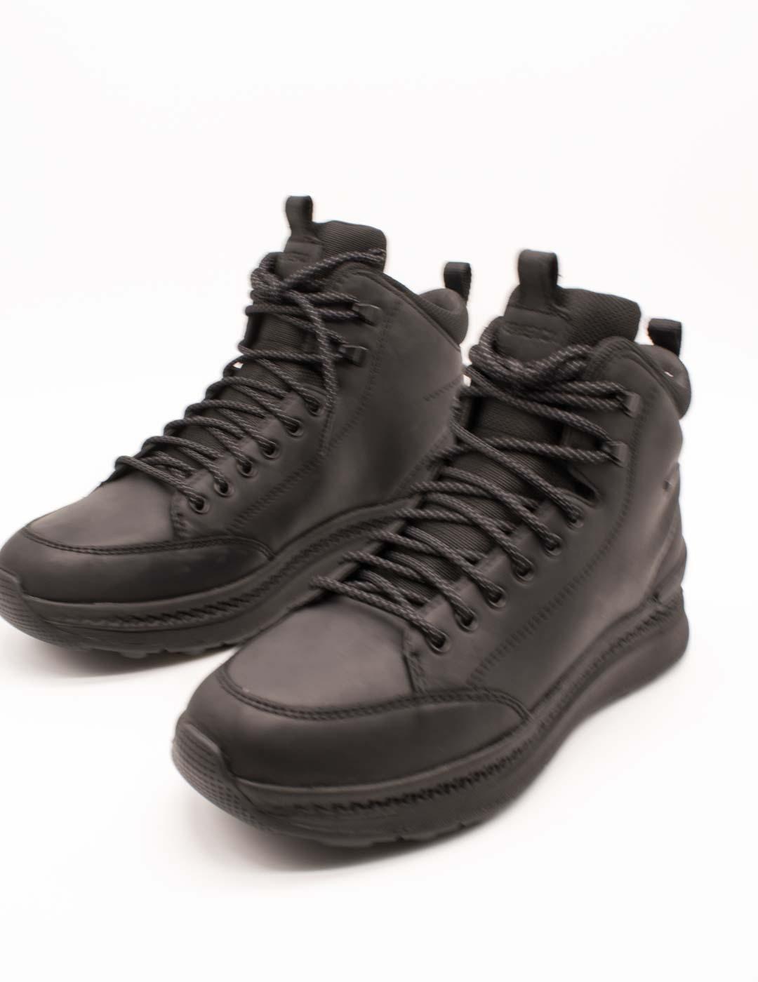 Botín Geox U46HMA 0FFBC C9999 Spherica Black de Hombre