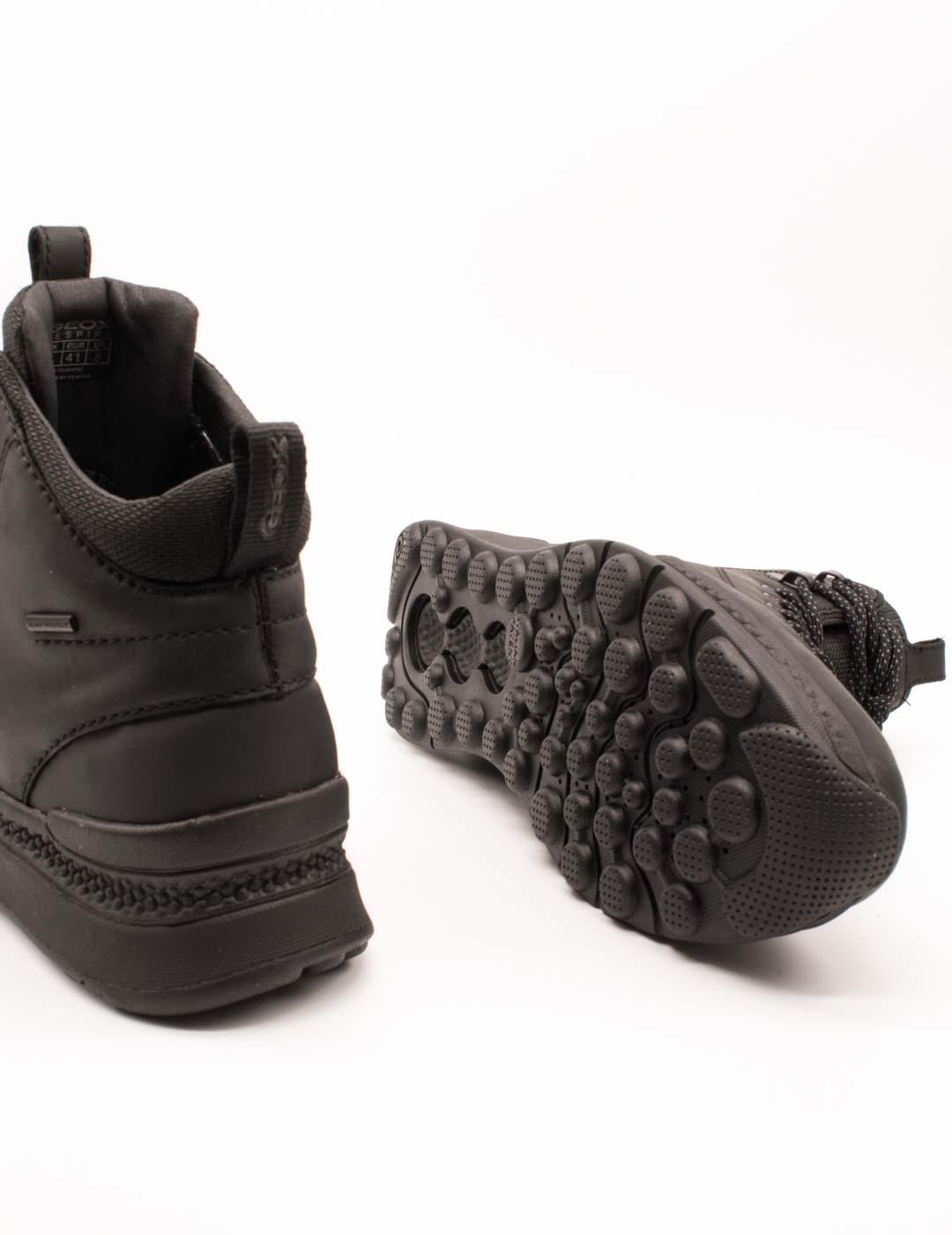 Botín Geox U46HMA 0FFBC C9999 Spherica Black de Hombre