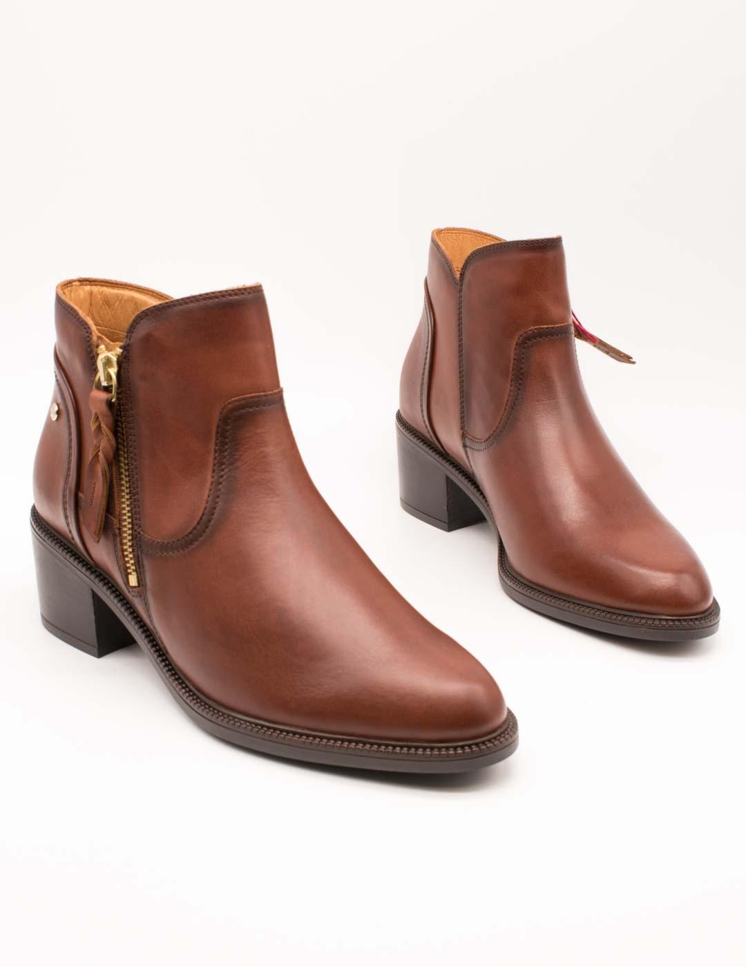 Botín Pikolinos W2D-8674 Bacarot Cognac de Mujer