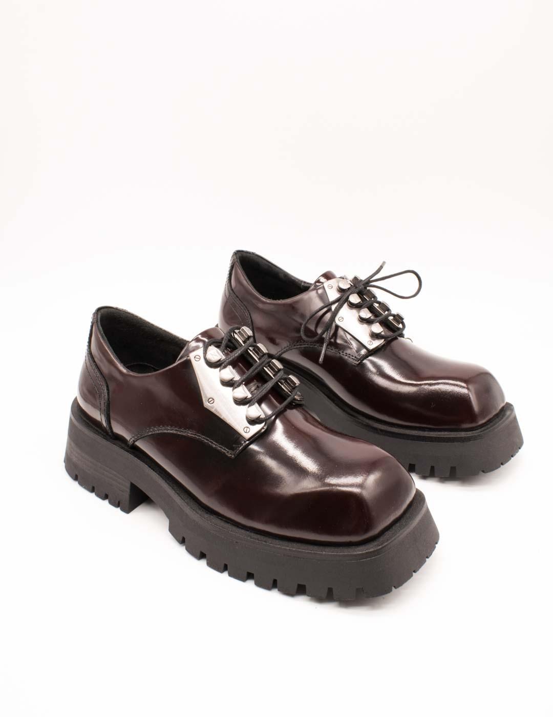 Zapato Bronx 66535 Qui-nn Bordeaux de Mujer