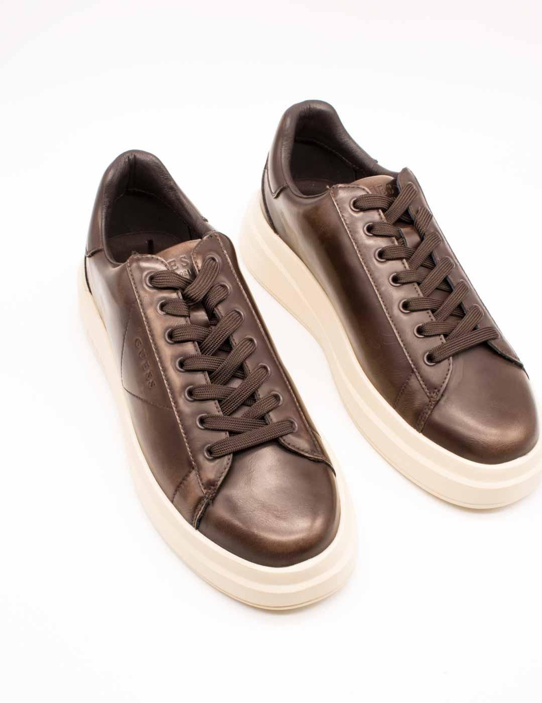 Deportivo Guess FMTEBR LEA12 Elba Brushed de Hombre