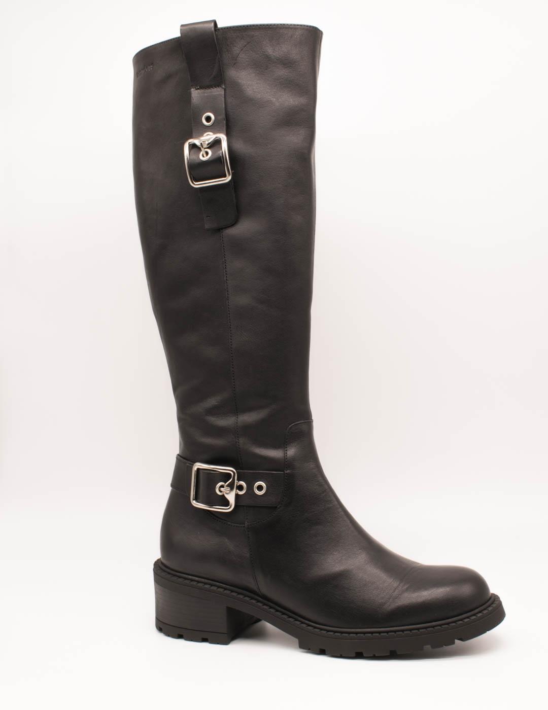 Bota Wonders D-1407 Bulut Negro de Mujer