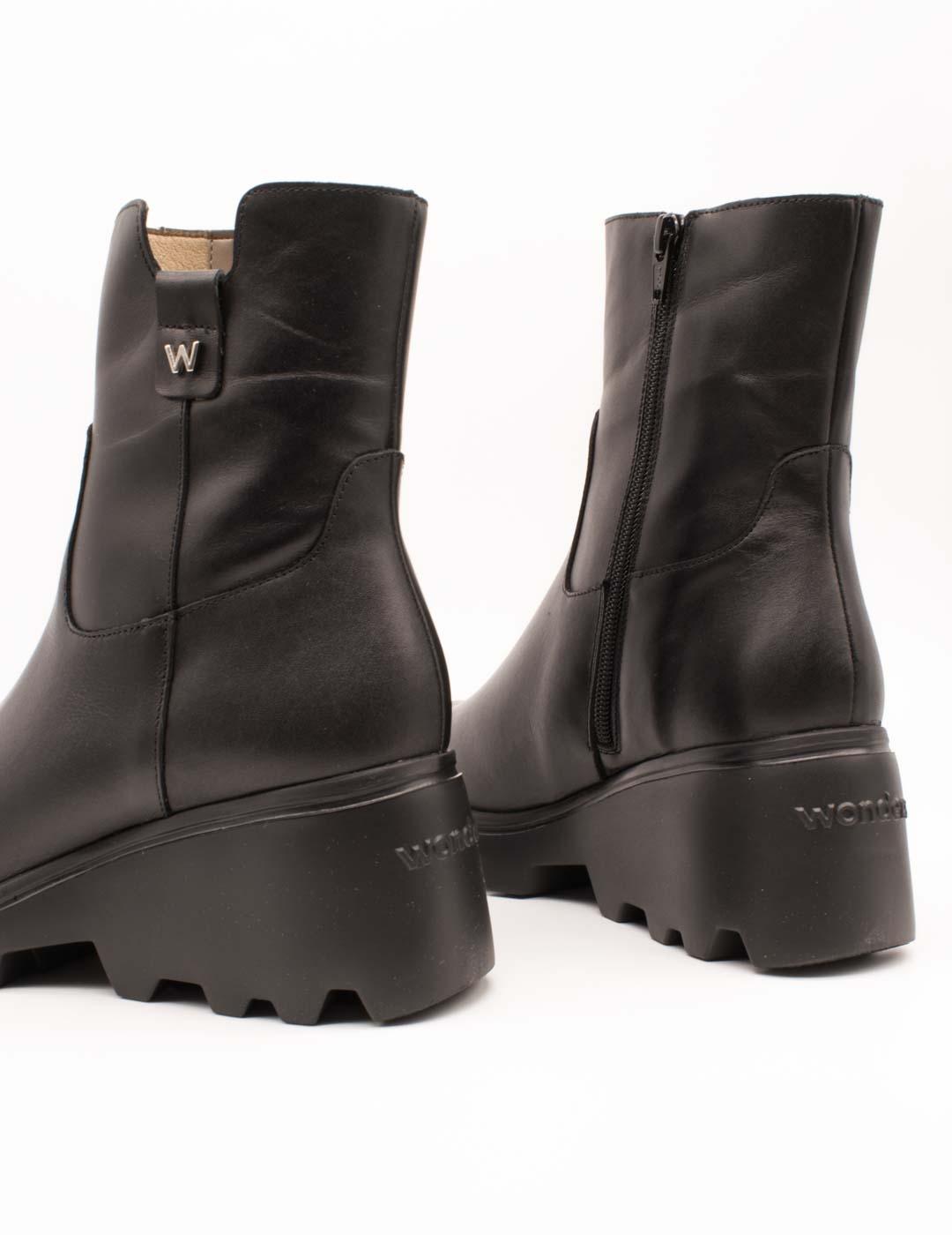 Botín Wonders G-7007 Wonderdry  Negro de Mujer