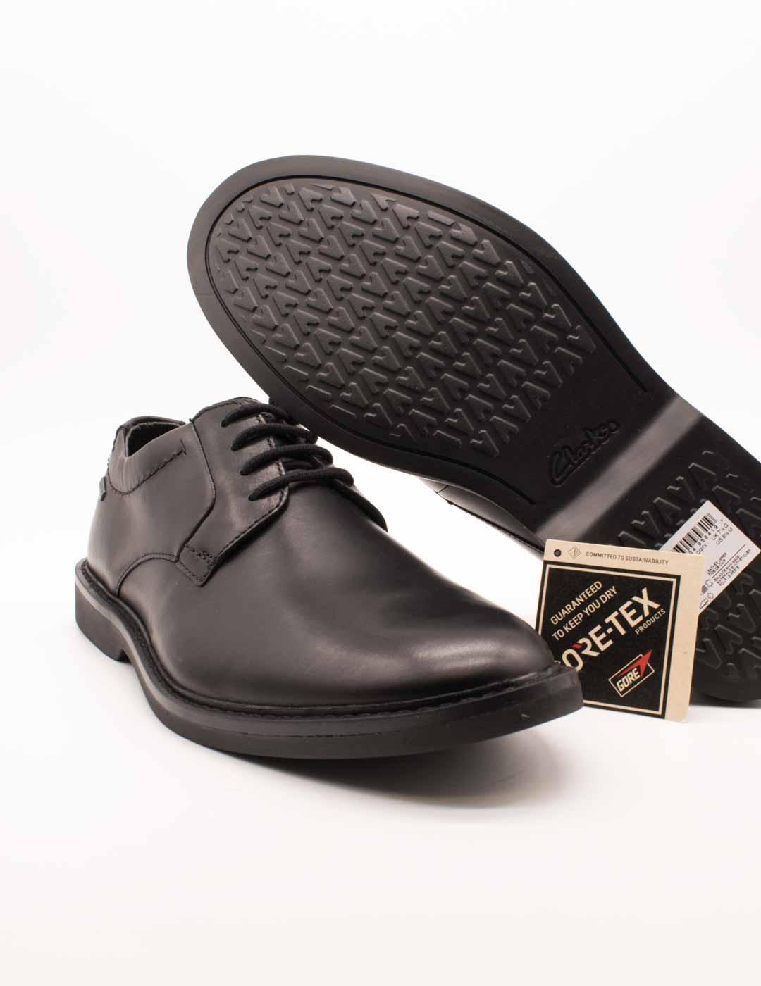 Zapato Clarks 26161226 Atticus GTX Black de Hombre