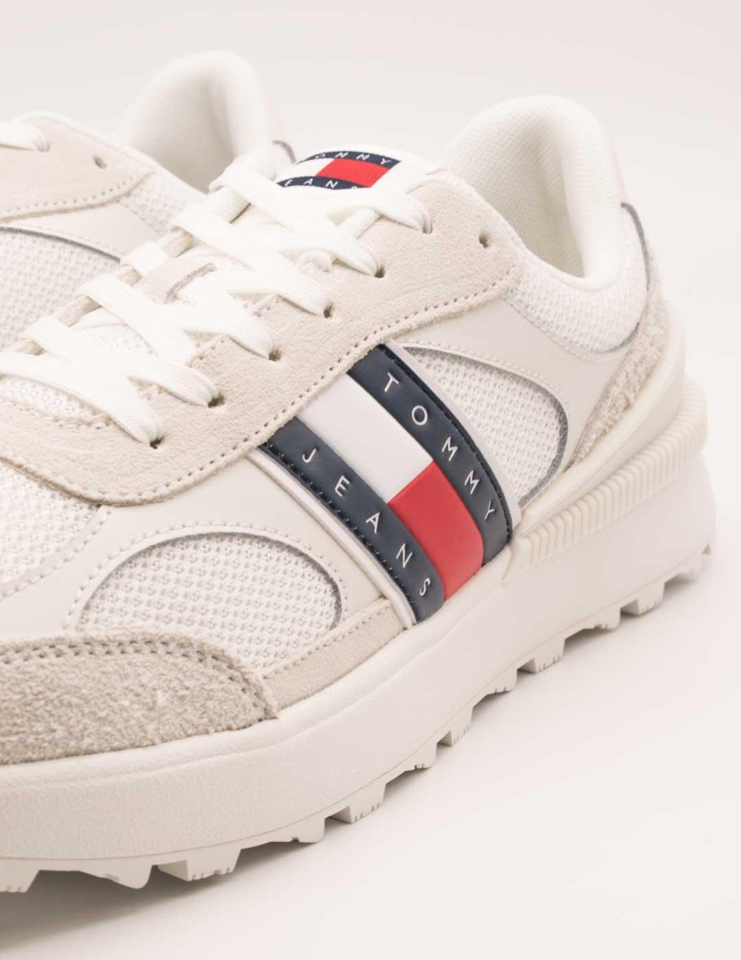 Deportivo Tommy Hilfiger EM01537 Ecru de Hombre