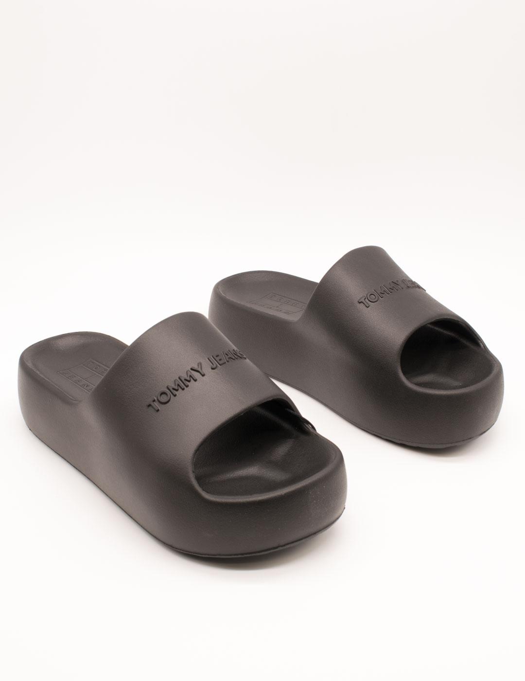 Chancla Tommy Hilfiger EN02764-BDS Black de Mujer