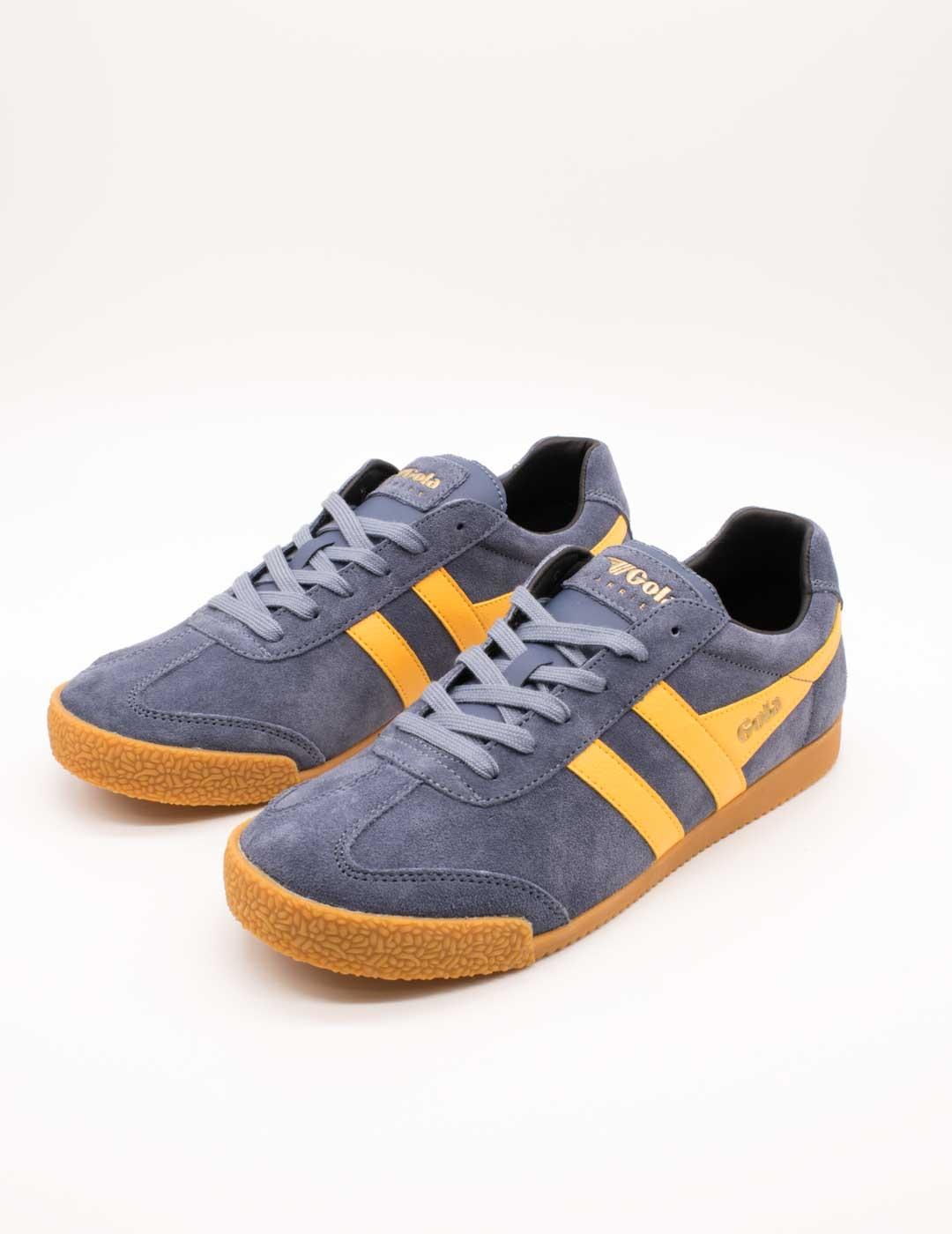 Deportivo Gola CMA192IY Harrier Suede Moonlight de Hombre